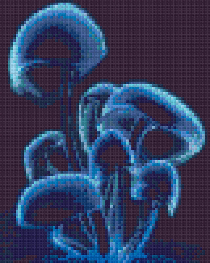 Mushrooms Four [4] Baseplate PixelHobby Mini-mosaic Art Kit image 0